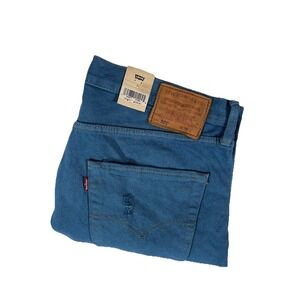 Levi's Premium 501 Irregular Distressed Blue Jean Shorts Straight Fit Men's 36x9
